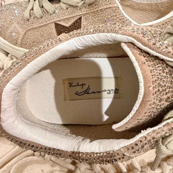 Vintage Havana Women's Splash Gold Sneaker Shoes Sz 7.5 - Picture 8 of 10